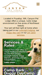 Mobile Screenshot of canyonpetlodge.com